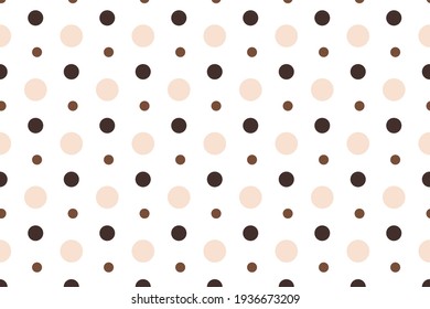 Vector graphic background with circles of brown shades. Brown sketchy background for wrapping paper, fabrics, wallpaper, postcards and more.