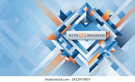 Vector graphic background with contemporary minimalist abstract pattern, geometric layout, full-HD size