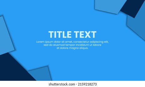 Vektorgrafik des Hintergrunddesigns. Mit blauem Farbschema und mit einigen rechteckigen Formen. Geeignet für Hintergrund-Grafikdesign