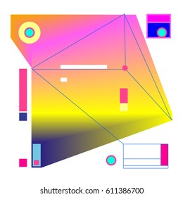 Vector Graphic Background Dynamic Effect. Gradient Abstract Vector Illustration. Design Template. Modern Pattern.