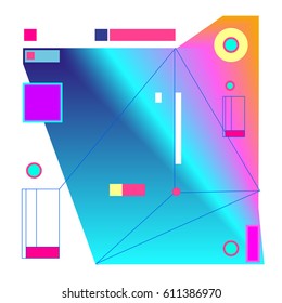 Vector Graphic Background Dynamic Effect. Gradient Abstract Vector Illustration. Design Template. Modern Pattern.