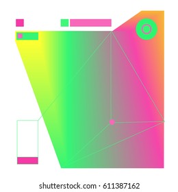 Vector Graphic Background Dynamic Effect. Gradient Abstract Vector Illustration. Design Template. Modern Pattern.