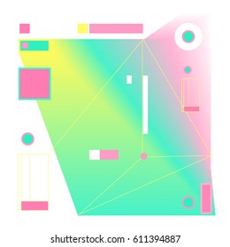 Vector Graphic Background Dynamic Effect. Gradient Abstract Vector Illustration. Design Template. Modern Pattern.