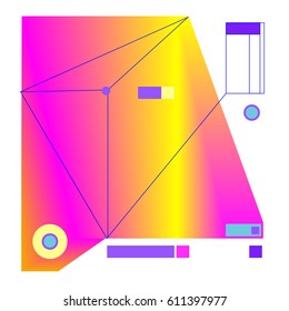 Vector Graphic Background Dynamic Effect. Gradient Abstract Vector Illustration. Design Template. Modern Pattern.