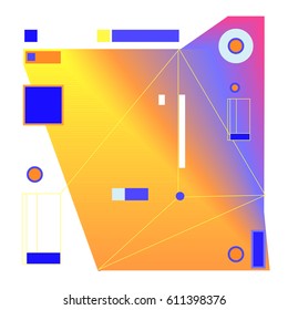 Vector Graphic Background Dynamic Effect. Gradient Abstract Vector Illustration. Design Template. Modern Pattern.