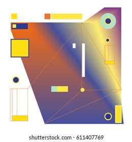 Vector Graphic Background Dynamic Effect. Gradient Abstract Vector Illustration. Design Template. Modern Pattern.