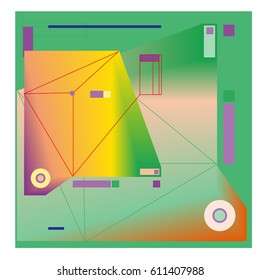 Vector Graphic Background Dynamic Effect. Gradient Abstract Vector Illustration. Design Template. Modern Pattern.