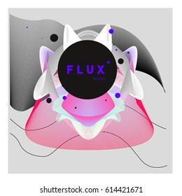 Vector Graphic Background Dynamic Effect. Gradient Abstract Vector Illustration. Design Template. Modern Pattern.