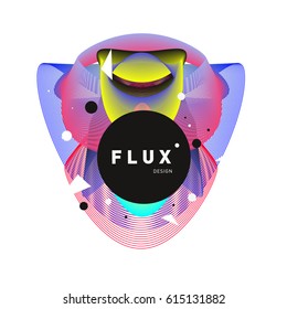 Vector Graphic Background Dynamic Effect. Gradient Abstract Vector Illustration. Design Template. Modern Pattern.