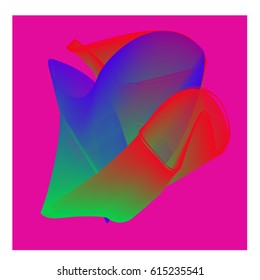 Vector Graphic Background Dynamic Effect. Gradient Abstract Vector Illustration. Design Template. Modern Pattern.