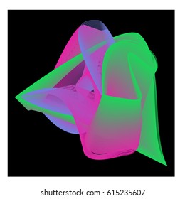 Vector Graphic Background Dynamic Effect. Gradient Abstract Vector Illustration. Design Template. Modern Pattern.