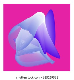 Vector Graphic Background Dynamic Effect. Gradient Abstract Vector Illustration. Design Template. Modern Pattern.