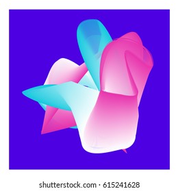 Vector Graphic Background Dynamic Effect. Gradient Abstract Vector Illustration. Design Template. Modern Pattern.