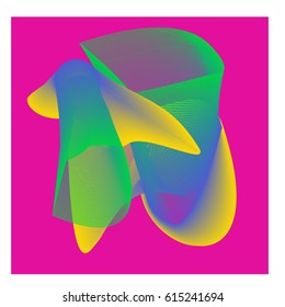 Vector Graphic Background Dynamic Effect. Gradient Abstract Vector Illustration. Design Template. Modern Pattern.