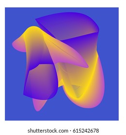Vector Graphic Background Dynamic Effect. Gradient Abstract Vector Illustration. Design Template. Modern Pattern.