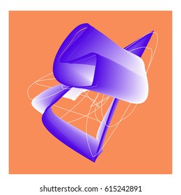 Vector Graphic Background Dynamic Effect. Gradient Abstract Vector Illustration. Design Template. Modern Pattern.