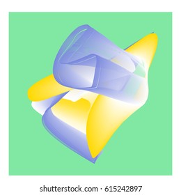 Vector Graphic Background Dynamic Effect. Gradient Abstract Vector Illustration. Design Template. Modern Pattern.