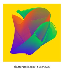 Vector Graphic Background Dynamic Effect. Gradient Abstract Vector Illustration. Design Template. Modern Pattern.