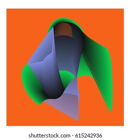 Vector Graphic Background Dynamic Effect. Gradient Abstract Vector Illustration. Design Template. Modern Pattern.