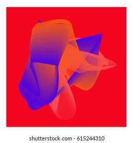 Vector Graphic Background Dynamic Effect. Gradient Abstract Vector Illustration. Design Template. Modern Pattern.