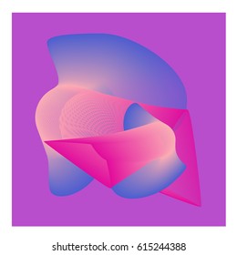 Vector Graphic Background Dynamic Effect. Gradient Abstract Vector Illustration. Design Template. Modern Pattern.