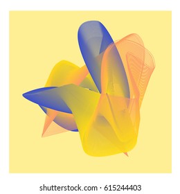 Vector Graphic Background Dynamic Effect. Gradient Abstract Vector Illustration. Design Template. Modern Pattern.