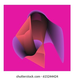 Vector Graphic Background Dynamic Effect. Gradient Abstract Vector Illustration. Design Template. Modern Pattern.