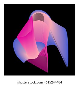 Vector Graphic Background Dynamic Effect. Gradient Abstract Vector Illustration. Design Template. Modern Pattern.