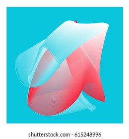 Vector Graphic Background Dynamic Effect. Gradient Abstract Vector Illustration. Design Template. Modern Pattern.