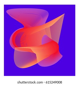 Vector Graphic Background Dynamic Effect. Gradient Abstract Vector Illustration. Design Template. Modern Pattern.