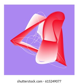 Vector Graphic Background Dynamic Effect. Gradient Abstract Vector Illustration. Design Template. Modern Pattern.