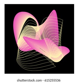 Vector Graphic Background Dynamic Effect. Gradient Abstract Vector Illustration. Design Template. Modern Pattern.