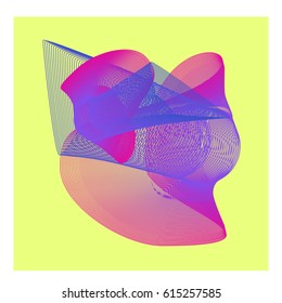 Vector Graphic Background Dynamic Effect. Gradient Abstract Vector Illustration. Design Template. Modern Pattern.