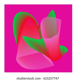 Vector Graphic Background Dynamic Effect. Gradient Abstract Vector Illustration. Design Template. Modern Pattern.