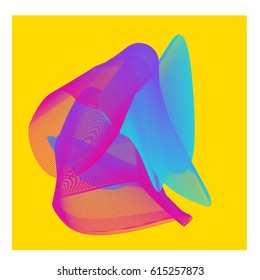 Vector Graphic Background Dynamic Effect. Gradient Abstract Vector Illustration. Design Template. Modern Pattern.