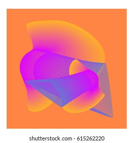 Vector Graphic Background Dynamic Effect. Gradient Abstract Vector Illustration. Design Template. Modern Pattern.