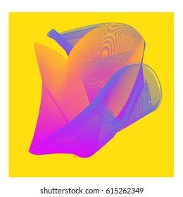 Vector Graphic Background Dynamic Effect. Gradient Abstract Vector Illustration. Design Template. Modern Pattern.