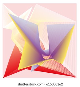 Vector Graphic Background Dynamic Effect. Gradient Abstract Vector Illustration. Design Template. Modern Pattern.