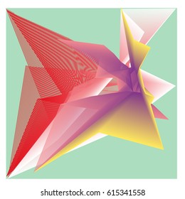 Vector Graphic Background Dynamic Effect. Gradient Abstract Vector Illustration. Design Template. Modern Pattern.