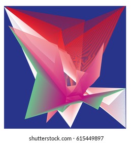 Vector Graphic Background Dynamic Effect. Gradient Abstract Vector Illustration. Design Template. Modern Pattern.