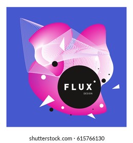 Vector Graphic Background Dynamic Effect. Gradient Abstract Vector Illustration. Design Template. Modern Pattern.