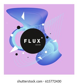 Vector Graphic Background Dynamic Effect. Gradient Abstract Vector Illustration. Design Template. Modern Pattern.