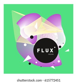 Vector Graphic Background Dynamic Effect. Gradient Abstract Vector Illustration. Design Template. Modern Pattern.