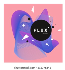 Vector Graphic Background Dynamic Effect. Gradient Abstract Vector Illustration. Design Template. Modern Pattern.