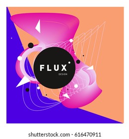 Vector Graphic Background Dynamic Effect. Gradient Abstract Vector Illustration. Design Template. Modern Pattern.
