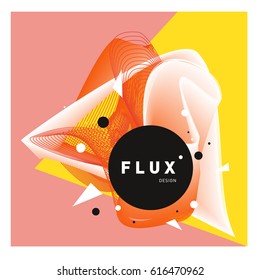 Vector Graphic Background Dynamic Effect. Gradient Abstract Vector Illustration. Design Template. Modern Pattern.