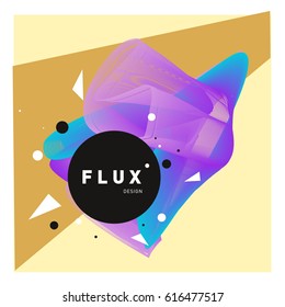 Vector Graphic Background Dynamic Effect. Gradient Abstract Vector Illustration. Design Template. Modern Pattern.