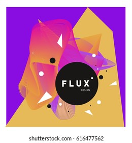 Vector Graphic Background Dynamic Effect. Gradient Abstract Vector Illustration. Design Template. Modern Pattern.