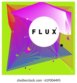 Vector Graphic Background Dynamic Effect. Gradient Abstract Vector Illustration. Design Template. Modern Pattern.