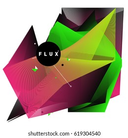Vector Graphic Background Dynamic Effect. Gradient Abstract Vector Illustration. Design Template. Modern Pattern.